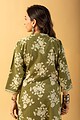 Image for Kusvaa Wkr128 Gautami Cotton Handblock Kurta Sitting