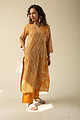 Image for Kusvaa Wkr129 Ristha Cotton Handblock Kurta Closeup