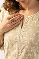 Image for Kusvaa Wkr130 Reha Cotton Straight Fit Kurta Closeup
