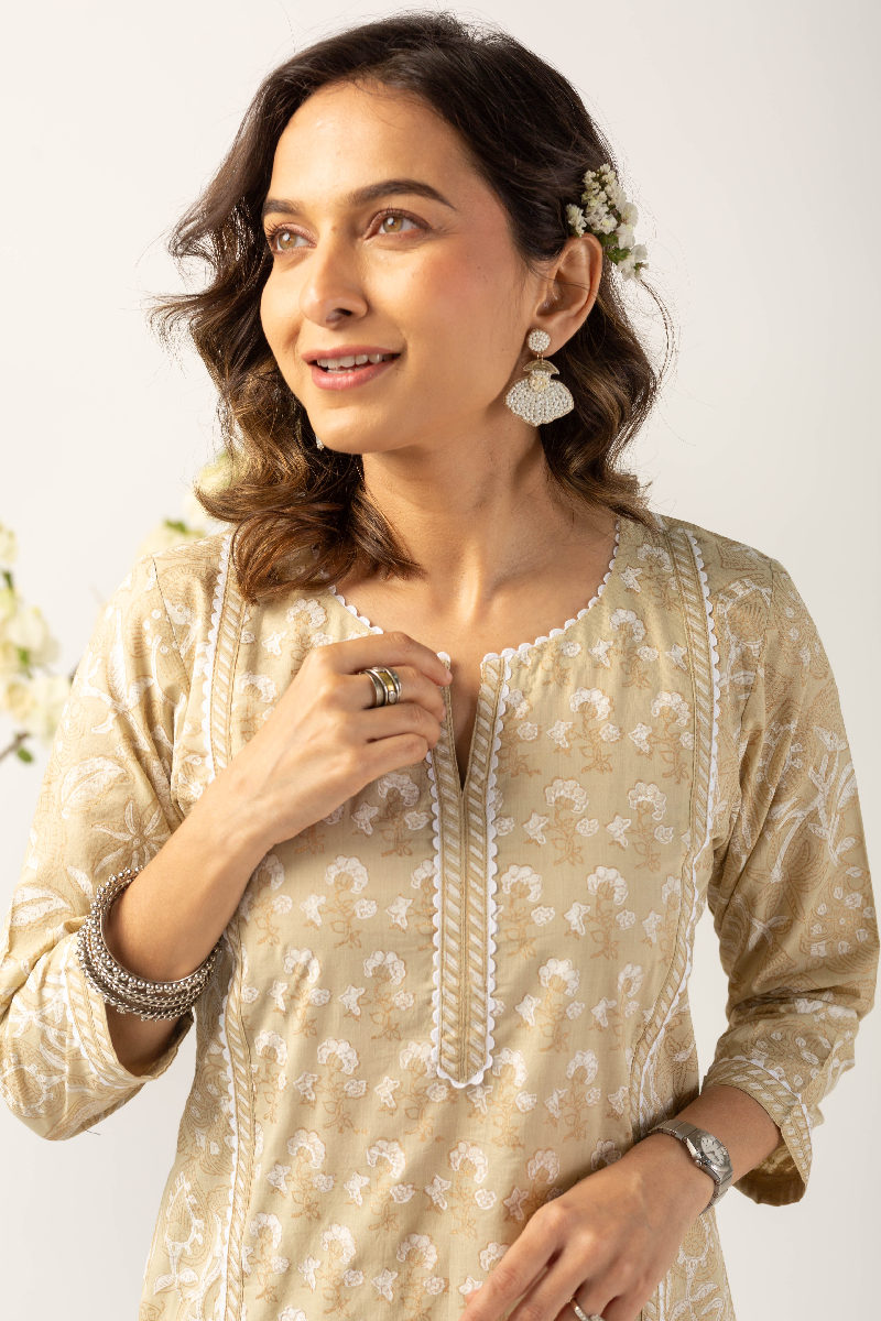 Image for Kusvaa Wkr130 Reha Cotton Straight Fit Kurta Featured