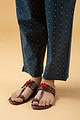 Image for Kusvaa Cood087 Preezy Handloom Cotton Kurta Pant Set Sleeves