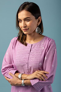 Image for Kusvaa Cood089 Samshini Handloom Cotton Kurta Pant Set Featured