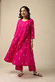 Image for Kusvaa Cood092 Barkha Handloom Cotton Kurta Pant Set Closeup 4