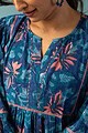 Image for Kusvaa Dr028 Omkari Cotton Handblock Dress Sitting