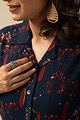 Image for Kusvaa Dr031 Naira Cotton A Line Dress Closeup 2