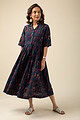 Image for Kusvaa Dr031 Naira Cotton A Line Dress Closeup