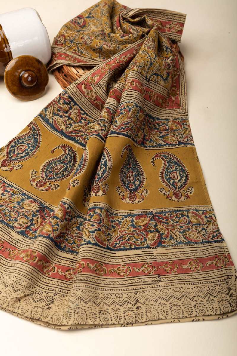 Image for Kusvaa Dup181 Yesasri Assam Silk Stole Closeup 2