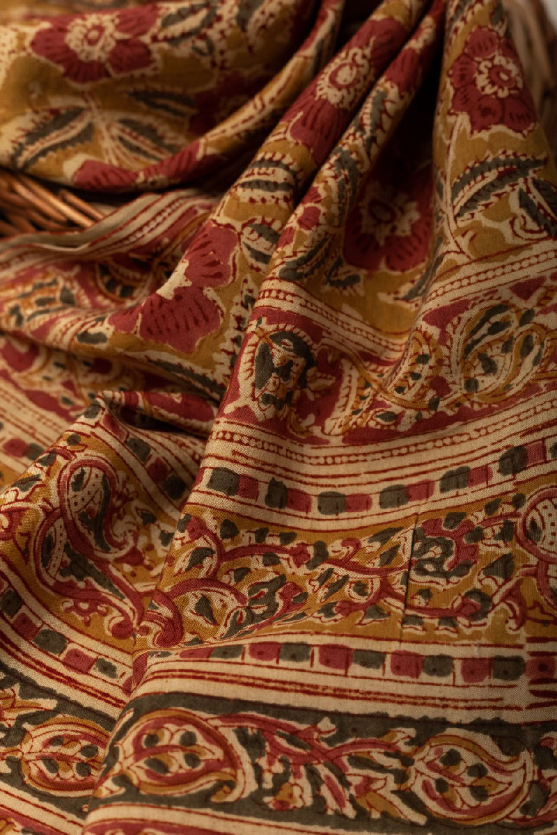 Image for Kusvaa Dup182 Yesasri Assam Silk Stole Closeup
