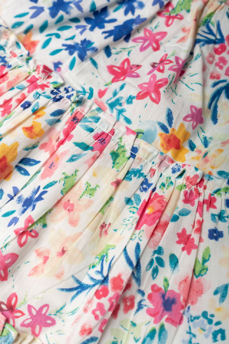 Image for Kusvaa Grw050 Lavanya Cotton Girl's Frock Closeup 2