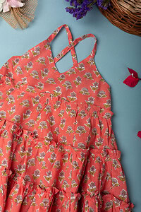 Image for Kusvaa Grw054 Ojal Cotton Girls Frock Sitting