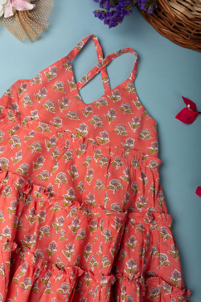 Image for Kusvaa Grw054 Ojal Cotton Girls Frock Sitting
