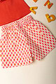 Image for Kusvaa Grw056 Prerna Cotton Girl's Top Short Set Closeup