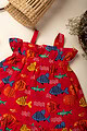 Image for Kusvaa Grw057 Lucky Cotton Girls Frock Closeup 2