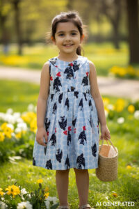 Image for Kusvaa Grw059 Nityani Cotton Girls Frock Model