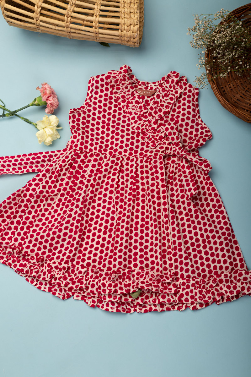 Image for Kusvaa Grw060 Sansa Cotton Girls Frock Side