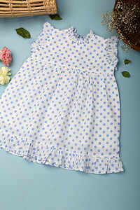 Image for Kusvaa Grw061 Shibangi Cotton Girls Frock Neck