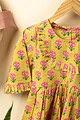 Image for Kusvaa Grw063 Vrishti Cotton Girls Frock Closeup 4