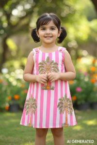 Image for Kusvaa Grw064 Raely Cotton Girls Frock Model