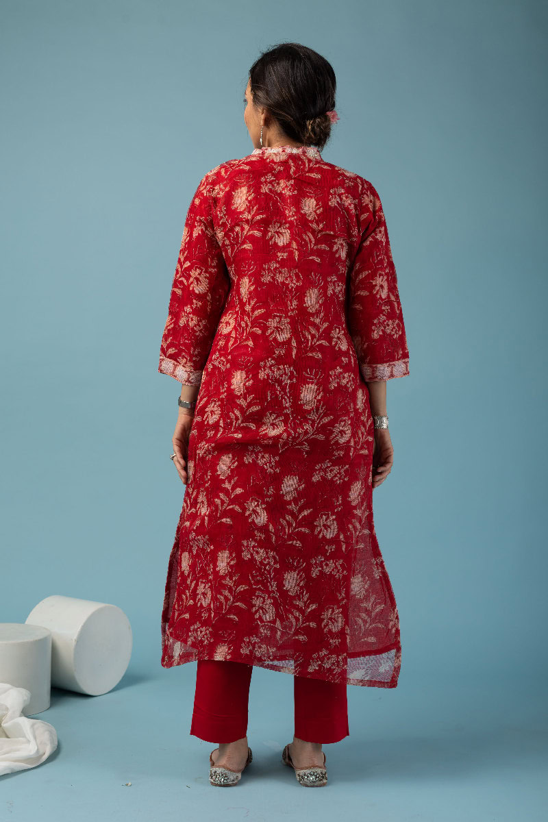 Image for Kusvaa Kds016 Sanbhi Kurta With Dupatta Set Closeup