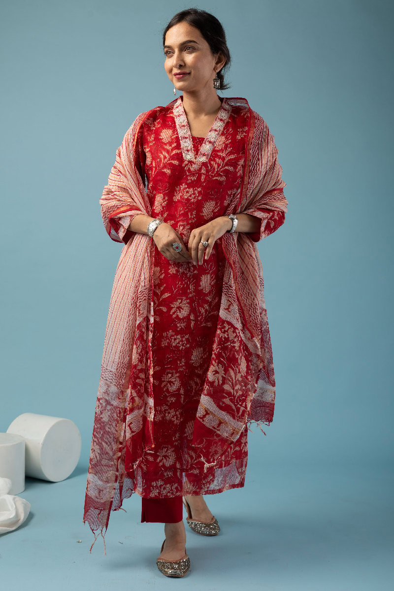 Image for Kusvaa Kds016 Sanbhi Kurta With Dupatta Set Featured