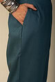 Image for Kusvaa Pnt009 Purva Cotton Pant With Pocket Teal Side