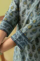 Image for Kusvaa Wkr063 Elly Cotton Handblock Kurta Closeup 2