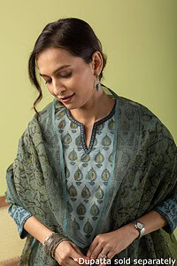Image for Kusvaa Wkr063 Elly Cotton Handblock Kurta Featured