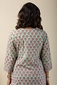 Image for Kusvaa Wkr133 Amara Cotton Handblock Kurta Pocket