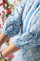 Image for Kusvaa Wkr134 Vani Cotton Handblock Print Kurta Back