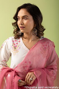 Image for Kusvaa Wkr136 Kaushitha Cotton Handblock Kurta Featured