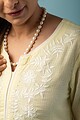 Image for Kusvaa Wkr137 Shagun Kota Doria A Line Kurta Closeup