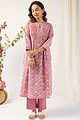 Image for Kusvaa Wkr139 Akruti Cotton Handblock Kurta Closeup