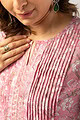 Image for Kusvaa Wkr139 Akruti Cotton Handblock Kurta Sitting