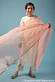 Image for Kusvaa Wkr140 Yamuna Chanderi Straight Kurta Front