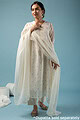 Image for Kusvaa Wkr141 Anuja Chanderi A Line Kurta Pocket