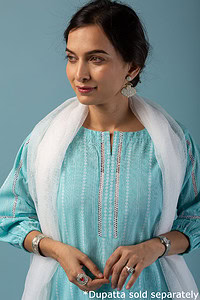 Image for Kusvaa Wkr142 Sikha Handloom Cotton Kurta Featured