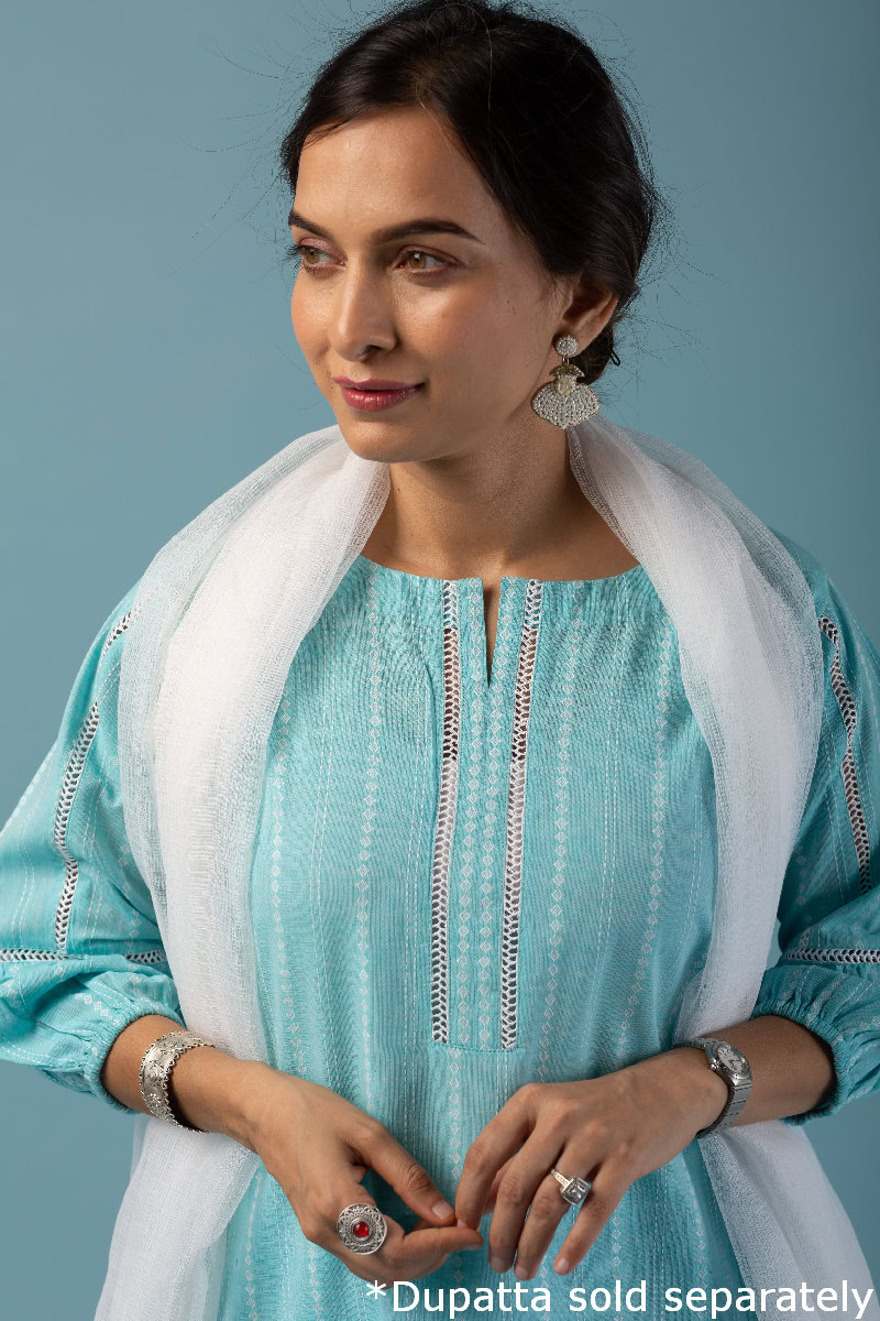 Image for Kusvaa Wkr142 Sikha Handloom Cotton Kurta Featured