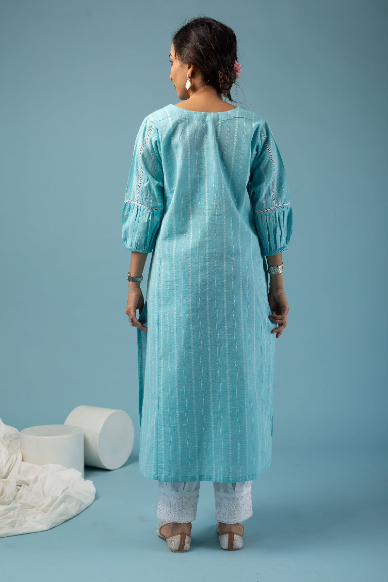 Image for Kusvaa Wkr142 Sikha Handloom Cotton Kurta Pocket