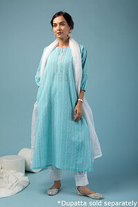 Image for Kusvaa Wkr142 Sikha Handloom Cotton Kurta Sleeves