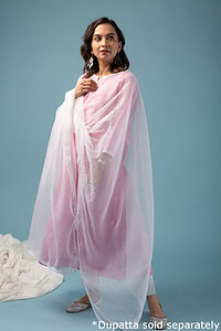 Image for Kusvaa Wkr143 Leia Handloom Cotton Kurta Back