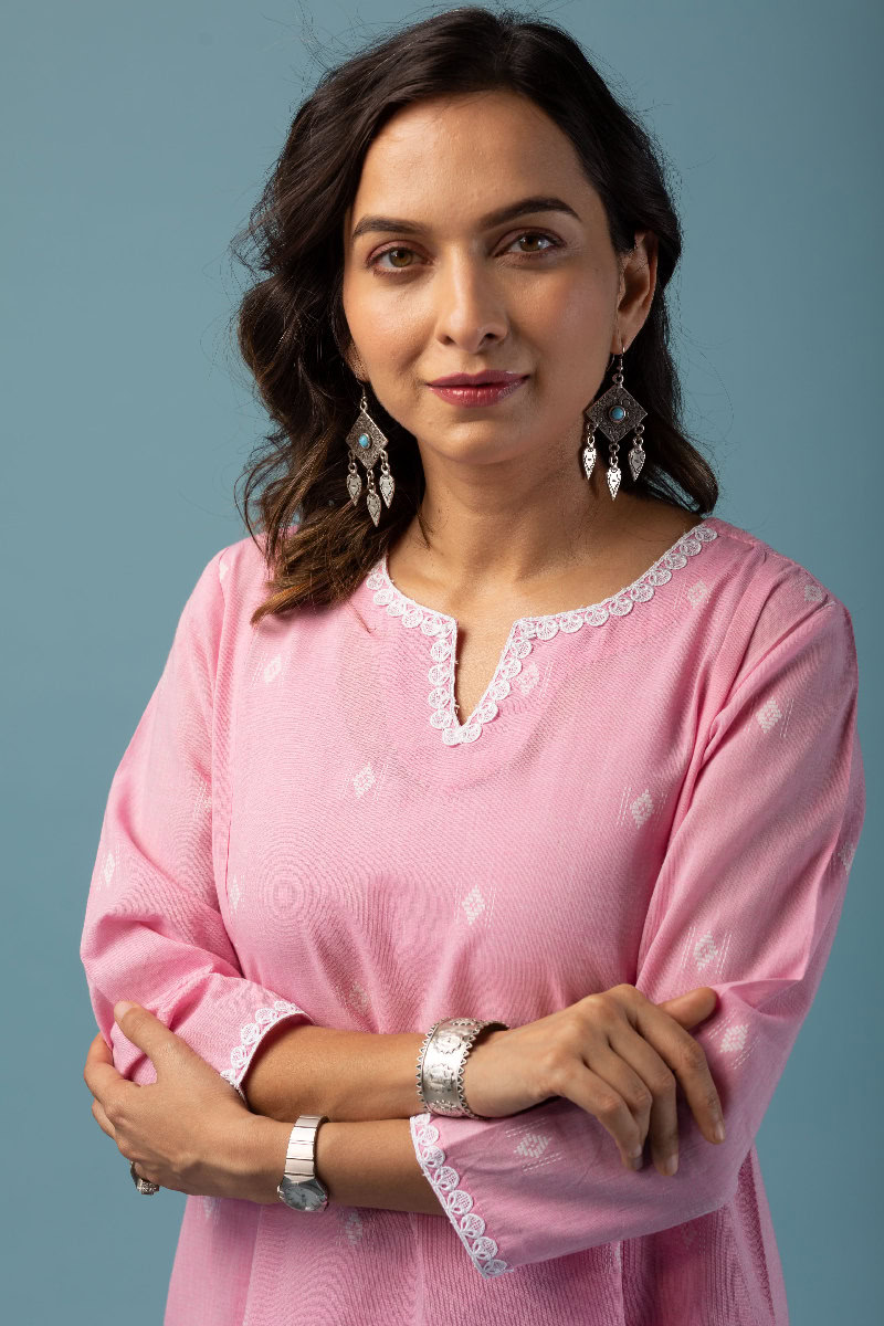 Image for Kusvaa Wkr143 Leia Handloom Cotton Kurta Featured