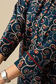 Image for Kusvaa Wkr146 Adhira Cotton A Line Kurta Closeup 2