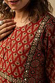 Image for Kusvaa Wkr160 Arushi Cotton A Line Kurta Closeup 2