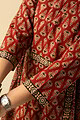 Image for Kusvaa Wkr160 Arushi Cotton A Line Kurta Closeup