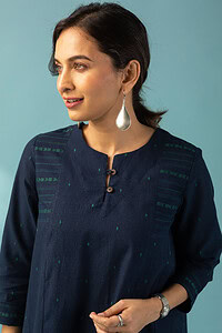 Image for Kusvaa Cood093 Pavitra Handloom Cotton Kurta Pant Set Featured