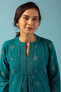 Image for Kusvaa Cood094 Ramya Handloom Cotton Kurta Pant Set Featured