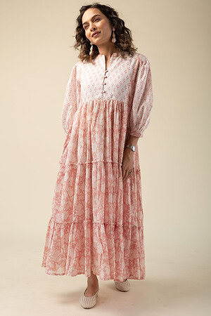 Image for Kusvaa Dr033 Ekta Cotton A Line Dress Sleeves