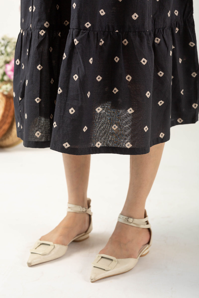 Image for Kusvaa Dr034 Anaya Cotton A Line Dress Back