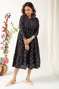 Image for Kusvaa Dr034 Anaya Cotton A Line Dress Front