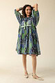Image for Kusvaa Dr035 Vidya Cotton A Line Dress Back